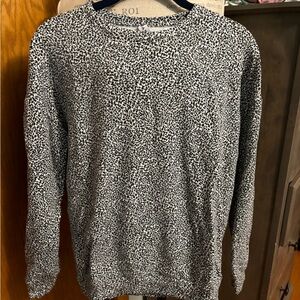 Athleta black and white spotted sweatshirt. Size XS.